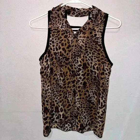 Cheetah print blouse - Picture 1 of 3